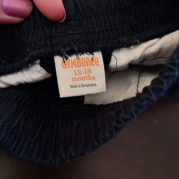 Baby Boy Lot of 2 Shorts - Khaki and Navy Blue in Size 12 - 18 M - Picture 4 of 7